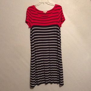 Long Swing Style T - Shirt Dress